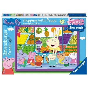 Ravensburger Peppa Pig Shopping with Peppa My First Floor Puzzle 16pc - 1 of 2