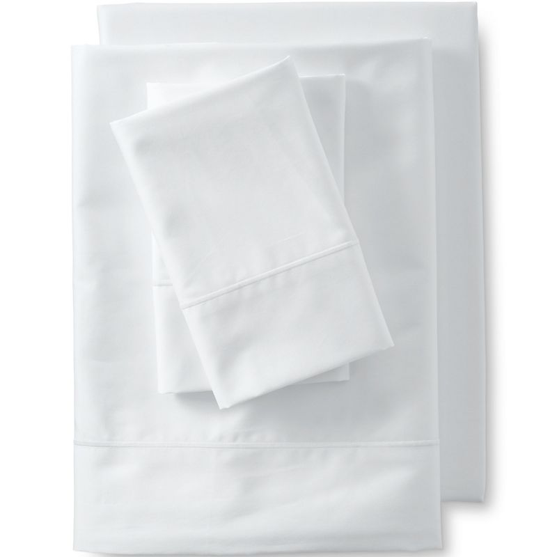 Lands' End Supima Cotton No Iron Sateen Sheets - 400 Thread Count, 2 of 4