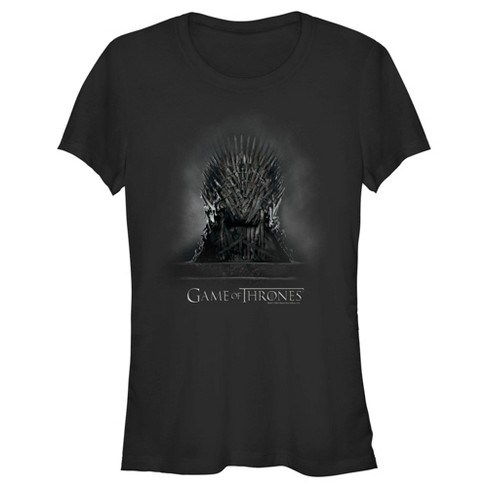 Juniors Womens Game Of Thrones Smokey Iron Throne T-shirt - Black ...