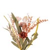 Vickerman 5' Brown and Cream Artificial Carnation and Chinese Lantern Garland. - 2 of 4