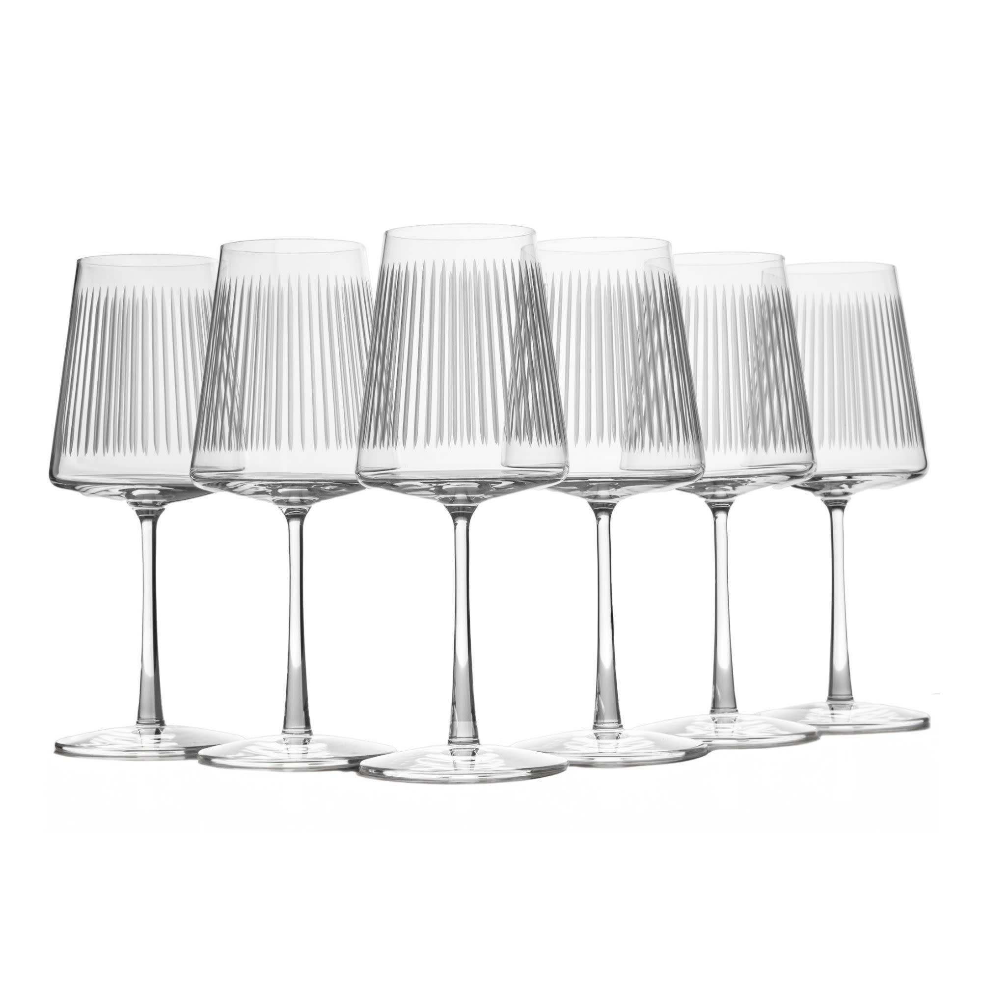 Stölzle Lausitz Soho Power Crystal White Wine Glasses (Set of 6) - Durable 13.5 oz Stemmed Glassware, Lead-Free, Dishwasher Safe