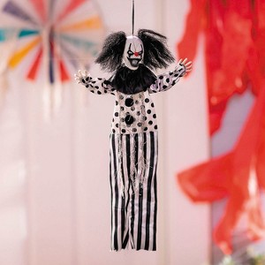 ATC Black & White Clown Hanging Decoration Halloween - Black - 1 of 2