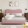 Garvee Modern Bed Frame Upholstered in Soft Boucle Fabric, Sturdy Wooden Slats, No Gap Headboard, Easy Assembly, No Box Spring Needed - 3 of 4