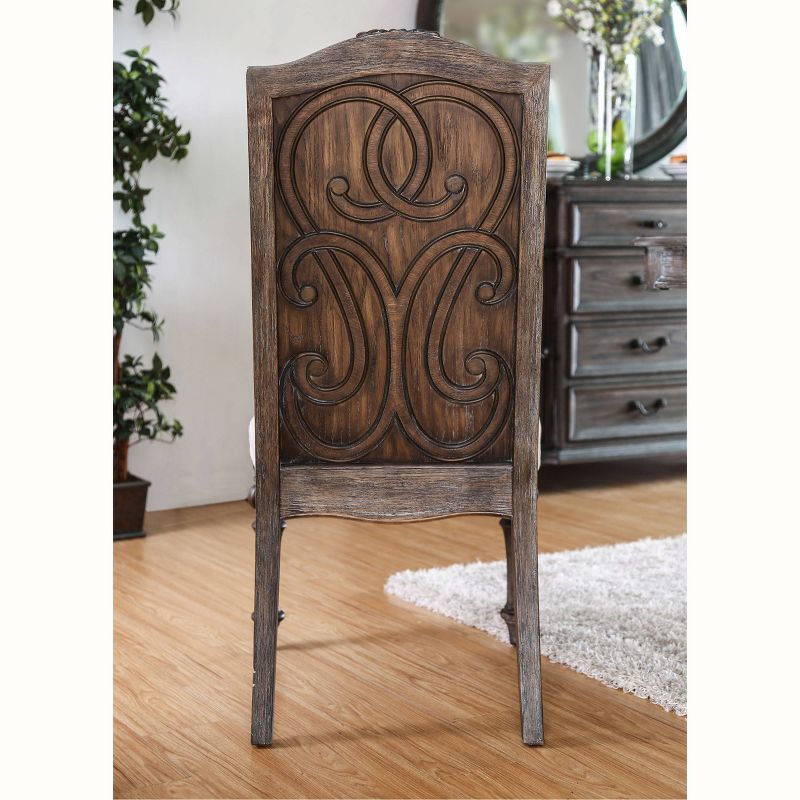 Set of 2 Darja Cushioned Wood Dining Chair Brown - HOMES: Inside + Out, 5 of 6