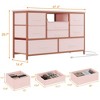 Jojoka 8 Dresser TV Stand with Power Outlet & LED Light, 47'' Wide TV Stand with 8 Deep Drawers for Bedroom - 3 of 4