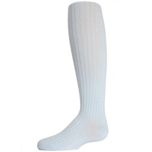 Memoi Girls Ribbed Cotton Blend Sweater Tights - 1 of 2