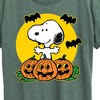 Women's - Peanuts - Snoopy Pumpkin Patch Short Sleeve Graphic T-Shirt - 2 of 4