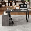 FUFU&GAGA Adjustable L Shaped Study Table Storage Drawers - 3 of 4