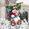 Briarwood Lane Winter House Flag 40x28 For Outdoor Hot Cocoa Snowman For Winter House Flag - 4 of 4