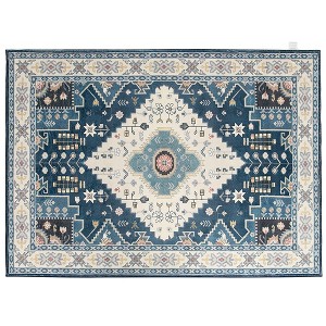 Costway Area Rugs 5'4'' x 6'7''\5'4'' x 7'7'' Faux Wool Fabric Doormat Home Carpet Living Room Bedroom - 1 of 4