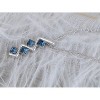 Anna-Kaci Women's Zigzag Blue Crystal Pendant Necklace, Modern Design with Adjustable Chain, Perfect for Casual and Formal Wear - Zigzag - 2 of 4