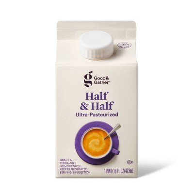 Half & Half, Pint Carton