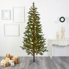 Nearly Natural 7.5-ft Fairbanks Fir Artificial Christmas Tree with 350 Clear Warm (Multifunction) LED Lights and 280 Bendable Branches - 4 of 4