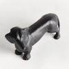 Plum & Post Loki Dog Sculpture - Black Cast Aluminum Decorative Art - 3 of 4