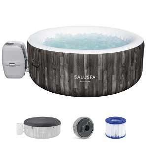 Bestway SaluSpa Bahamas 2-4 Person Inflatable Hot Tub, Round Energy-Efficient Portable Spa with 120 AirJets, 71" x 26" - 1 of 4
