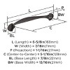 Amerock Fairfield 5-1/16 Inch Cabinet or Furniture Pull - 3 of 4