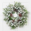 Northlight Mixed Pine with Pinecones and Ornaments Artificial Christmas Wreath - 28" - Unlit - 2 of 4