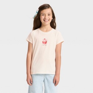 Girls' Short Sleeve Graphic T-Shirt - Cat & Jack™ - 1 of 4