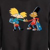Boys' - Hey Arnold! - Arnold and Gerald Skateboard Graphic Long Sleeve Fleece Sweatshirt - 2 of 4