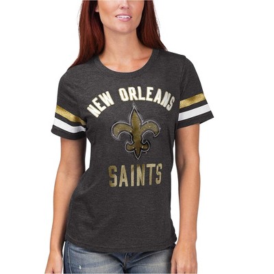 G-III Sports Womens New Orleans Saints Embellished T-Shirt