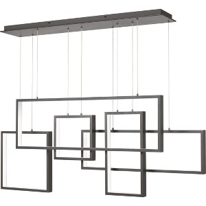 Canvas Integrated LED Western Bronze Linear Chandelier - 1 of 4