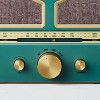 Vintage Portable AM/FM Radio Wood and Green - Hearth & Hand™ with Magnolia - 4 of 4