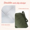 ChicFurnit 2PCS Seat Cushion Square Size Premium Soft Cotton Filling Non Slip Design Comfortable Durable for Living Room, Dark Green, 17.8"*17.8"*4.4" - 4 of 4
