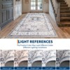 Area Rug,Washable Vintage Distressed Rug, Traditional Medallion Carpet, Soft Non-Slip Indoor Rug for Living Room Bedroom Home Office - 3 of 4