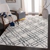 Isabella ISA957 Machine Made Indoor Area Rug - Ivory/Grey - 5'3"x7'7" - Safavieh - 2 of 4