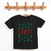 Santa Christmas Icons - Youth Short Sleeve Graphic T-Shirt and Toddler Short Sleeve Graphic T-Shirt - 2 of 3