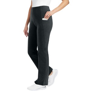 Woman Within Plus Size Pocket Bootcut Legging - 1 of 4