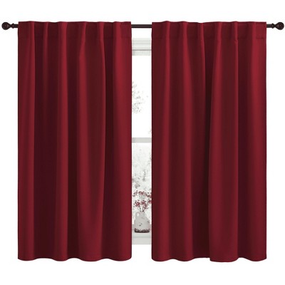 NICETOWN Backtab & Rod Pocket Blackout Thermal Curtain Panels, Set of 2