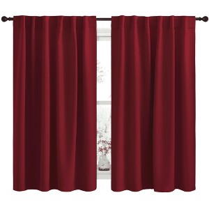 NICETOWN Backtab & Rod Pocket Blackout Thermal Curtain Panels, Set of 2 - 1 of 4