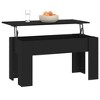 vidaXL Coffee Table Black 39.8"x19.3"x20.5" Engineered Wood - 3 of 4