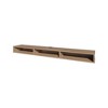 Chic Crate-Modern Media Console – Multi-Tier Ash Wood TV Stand w/ Open Storage, Multi-Room Furniture (Oak Finish) - 2 of 4