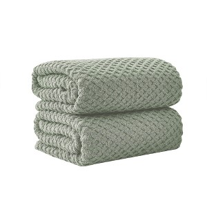 Cotton Quick-Dry Textured Towels - Great Bay Home. - 1 of 4