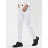 Lars Amadeus Men's Dress Striped Slim Fit Flat Front Business Trousers - image 2 of 4