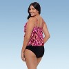 Trimshaper Women's Rachel 5 Tier Ruffle Tankini Swimsuit Top - 2 of 3