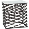 Zuo Duke Side Table White & Antique Bronze - 4 of 4
