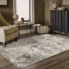 Nirvan Geometric Abstract Indoor Area Rug Gray/Ivory - Captiv8e Designs - 2 of 4