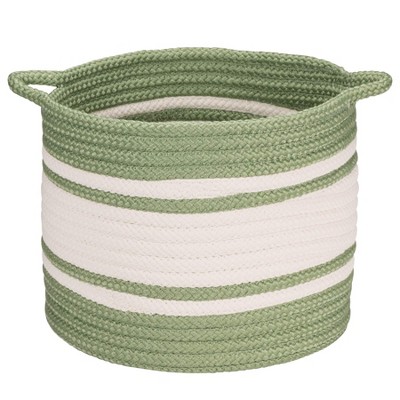 Colonial Mills Outland Basket, 14"x14"x12", Green