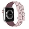 HTUTWOO Bee Engraved Apple Watch Band, Two Tone Silicone Sports Strap 38/40/41/42/44/45/46/49 mm for iWatch Series 10 9 8 7 6 5 4 3 2 1 SE Ultra - 2 of 3
