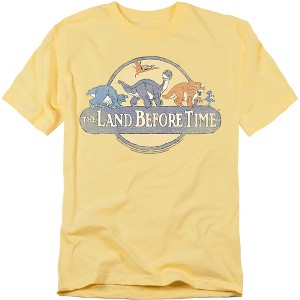 Land Before Time Retro Logo Adult T-Shirt - 1 of 4