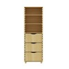 Famapy Adjustable Solid Wooden Display Cabinet Storage Cabinet - Multi - Shelf Organizer with Drawers for Home Office & Living Spaces Corner Cabinet - 3 of 4