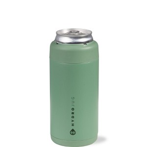 HydroJug Can Cooler - 2-in-1 Insulated Can Cooler Cup 12oz - Stainless Steel, Non-Slip Rubber Base, Screw-Top Lid - 1 of 4