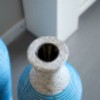 Infurnic Decorative Vases Set of 3 Designer Vases Artificial Rattan Vases for Living Room, Entryway, or Hallway, Black, 22"*10"*29.72" - 4 of 4