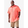 KingSize Men's Big & Tall Short-Sleeve Linen Shirt - 3 of 4
