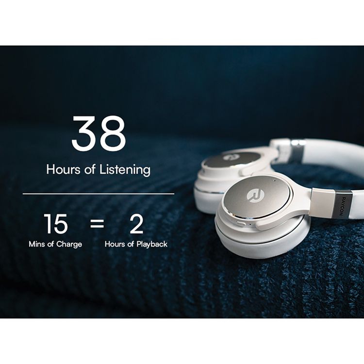 Raycon® The Everyday Over-Ear Active-Noise-Canceling Wireless Bluetooth® Headphones with Microphone, 3 of 11