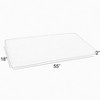 55"x18" Outdura Bench Cushion Moonbeam Crème: Weather-Resistant, UV-Protected - Sorra Home - 4 of 4