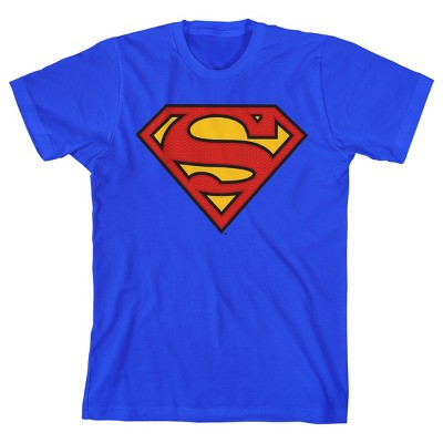Superman Logo Boy's Royal Blue T-shirt : Target
